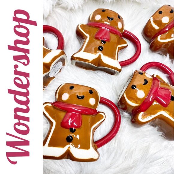 TARGET WONDERSHOP Gingerbread Man Coffee Mugs Christmas 2023 Collection - Picture 3 of 13